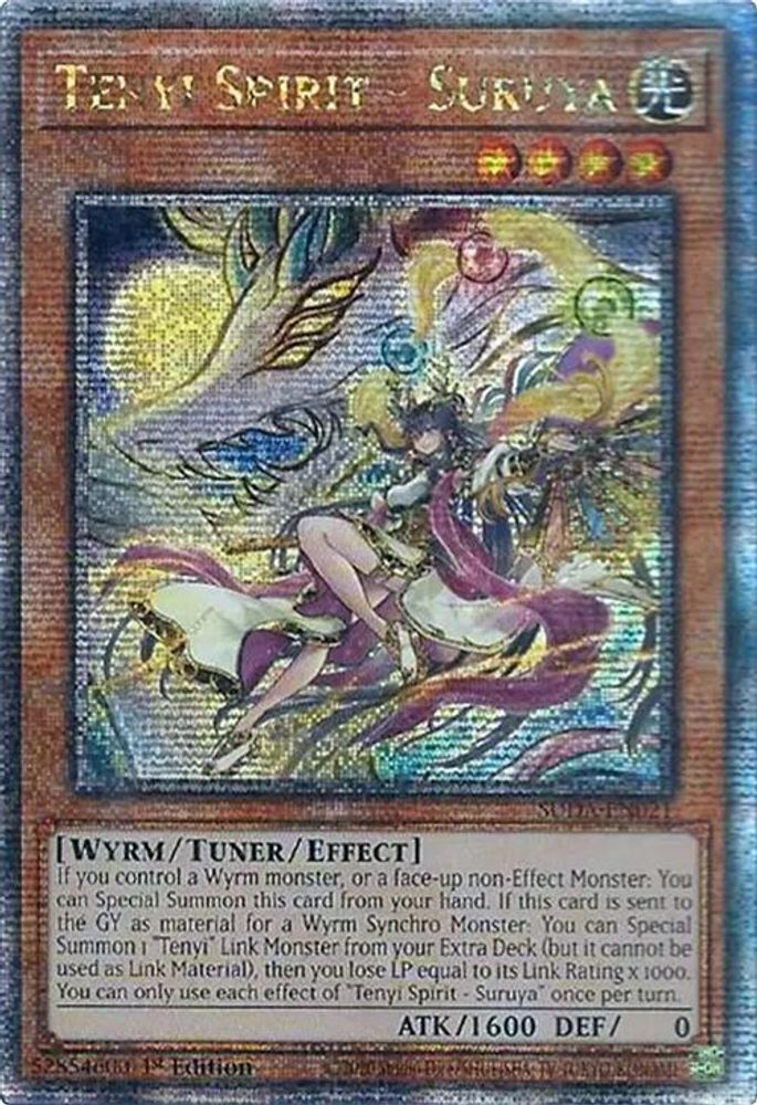 [QUARTER CENTURY RARE] Tenyi Spirit - Suruya (Quarter Century Secret Rare) - (SUDA-EN021) - 1st Edition