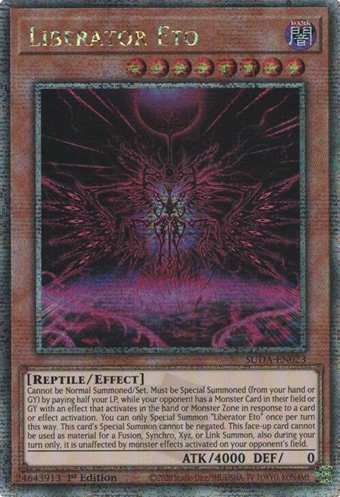 [QUARTER CENTURY RARE] Liberator Eto (Quarter Century Secret Rare) - (SUDA-EN023) - 1st Edition