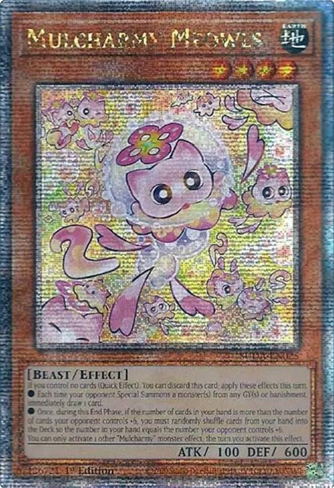 [QUARTER CENTURY RARE] Mulcharmy Meowls (Quarter Century Secret Rare) - (SUDA-EN025) - 1st Edition