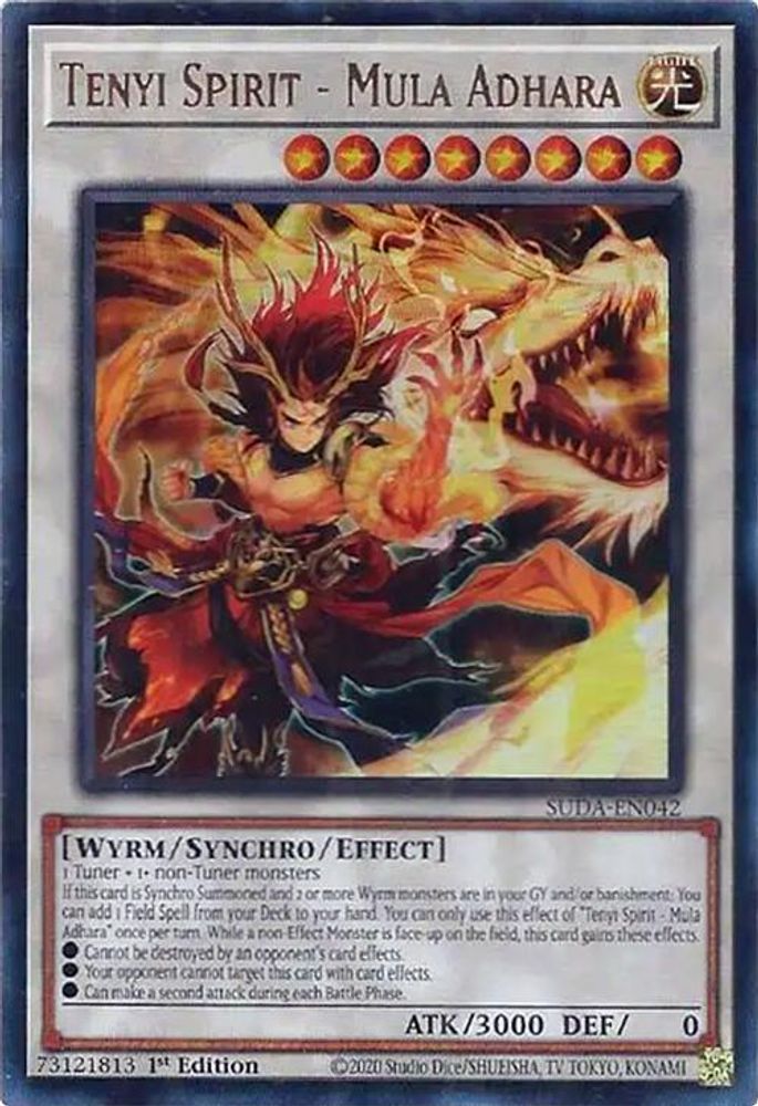 Tenyi Spirit - Mula Adhara - (SUDA-EN042) - Ultra Rare 1st Edition