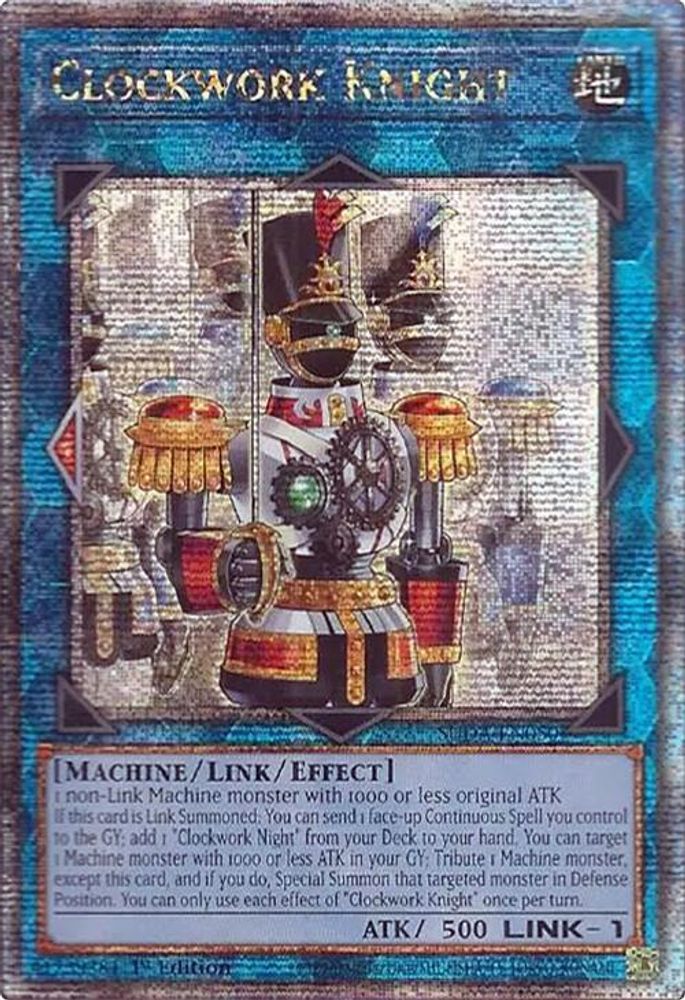 [QUARTER CENTURY RARE] Clockwork Knight (Quarter Century Secret Rare) - (SUDA-EN050) - 1st Edition