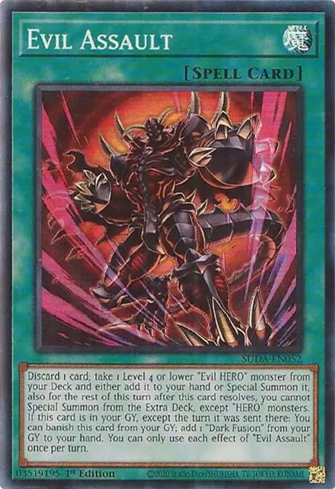 Evil Assault - (SUDA-EN052) - Super Rare 1st Edition