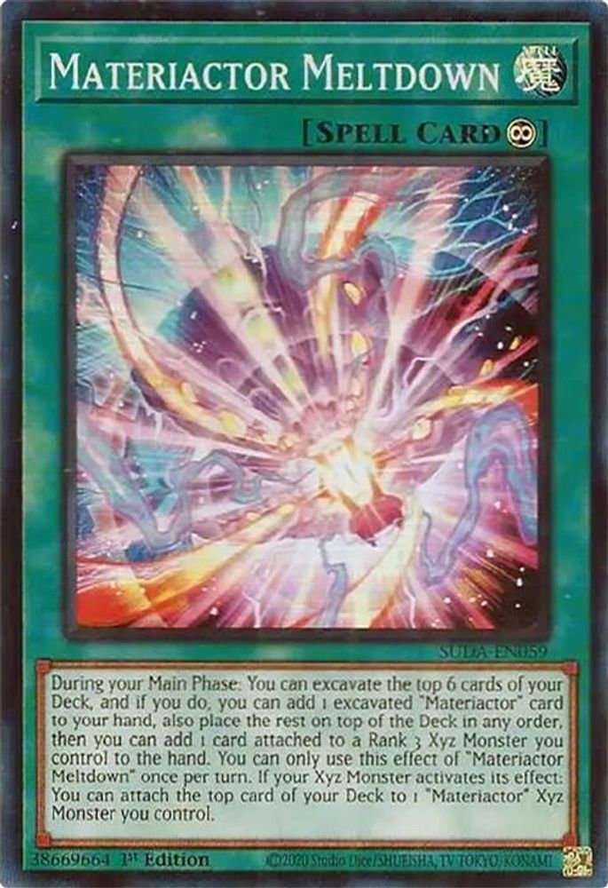 Materiactor Meltdown - (SUDA-EN059) - Super Rare 1st Edition