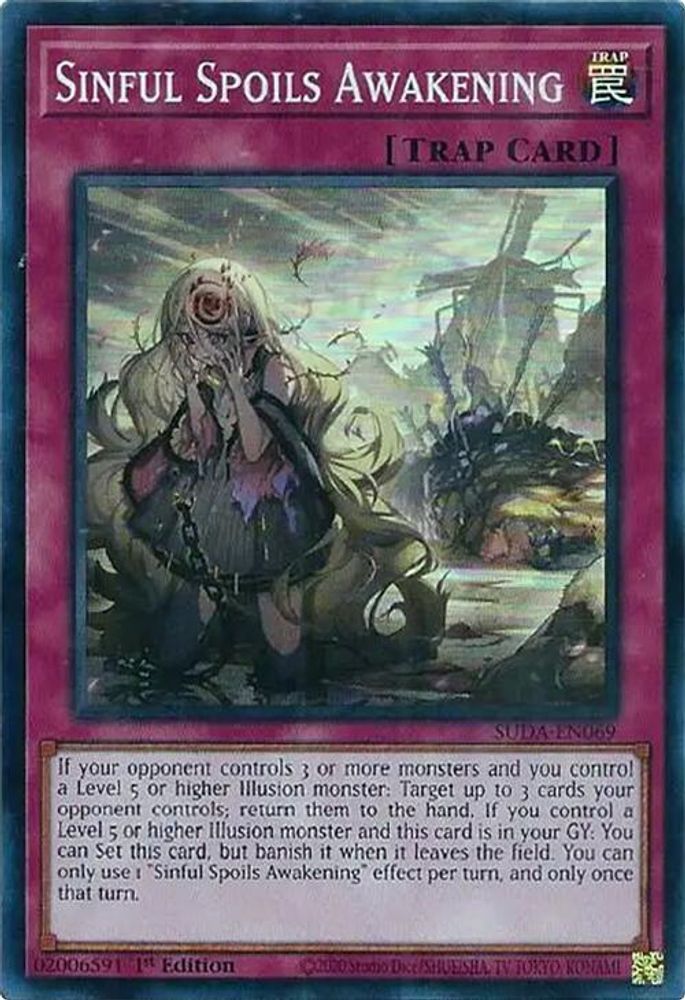 Sinful Spoils Awakening - (SUDA-EN069) - Super Rare 1st Edition
