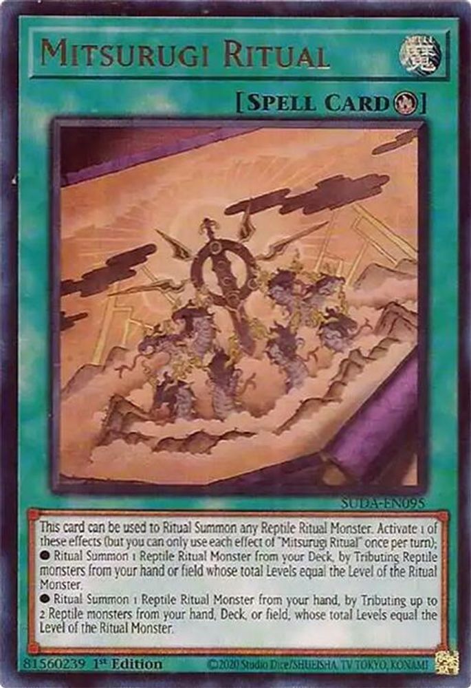 Mitsurugi Ritual - (SUDA-EN095) - Ultra Rare 1st Edition
