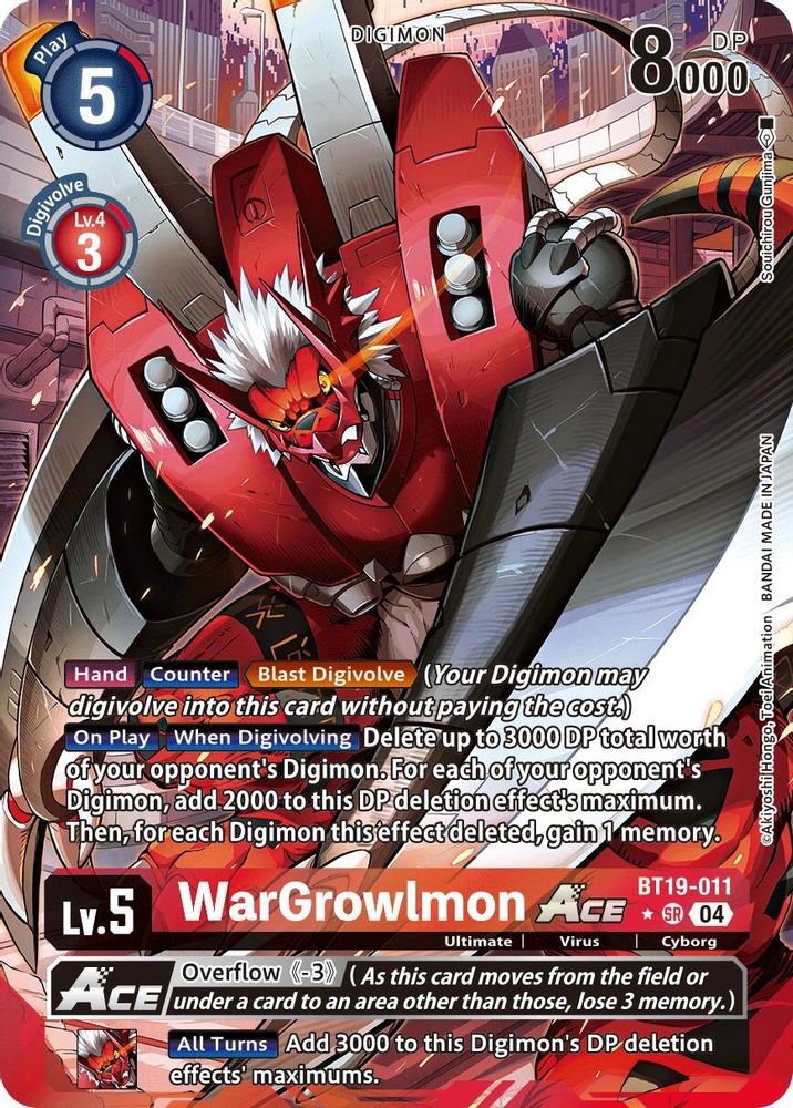 WarGrowlmon ACE (Alternate Art) (BT19-011) SR★ - Digimon Release Special Booster 2.5
