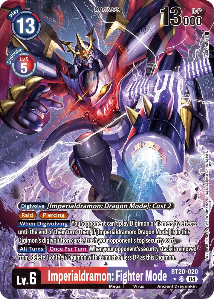 Imperialdramon: Fighter Mode (Alternate Art) (BT20-020) SR★ - Digimon Release Special Booster 2.5