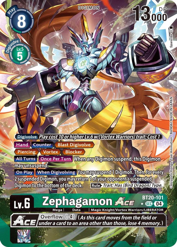 Zephagamon ACE (Alternate Art) (BT20-101) SEC★ - Digimon Release Special Booster 2.5