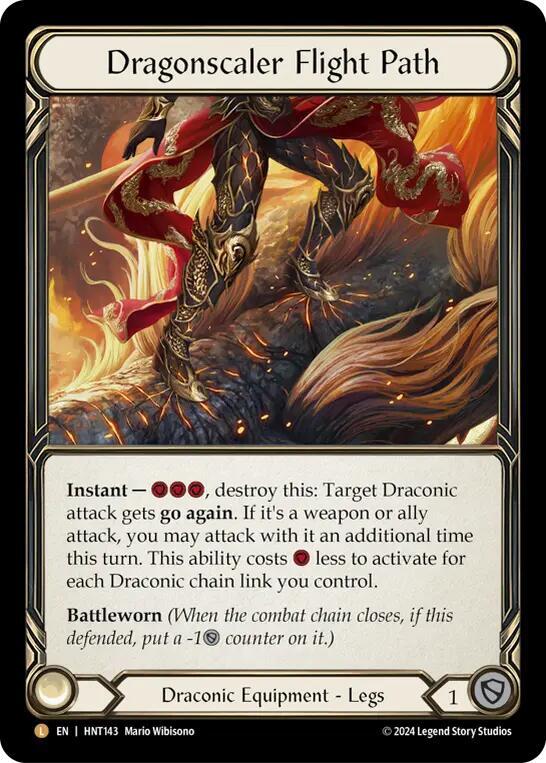 COLD FOIL Dragonscaler Flight Path - HNT143 - Legendary Flesh and Blood The Hunted