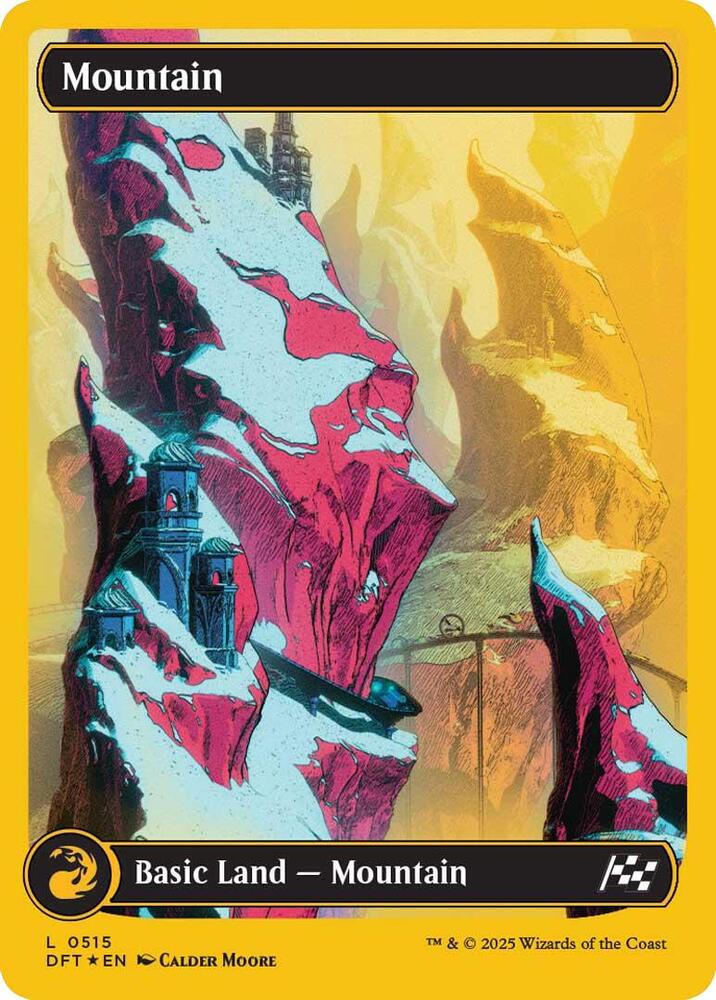 FIRST PLACE FOIL Mountain - #0515- Aetherdrift