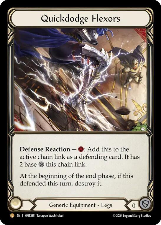 RAINBOW FOIL - Quickdodge Flexors - HNT215 - Flesh and Blood The Hunted