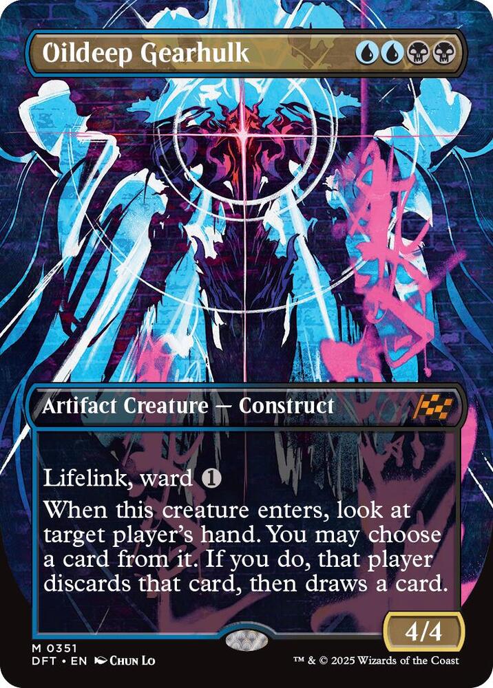 FOIL BORDERLESS Oildeep Gearhulk - #0351 - Mythic Aetherdrift