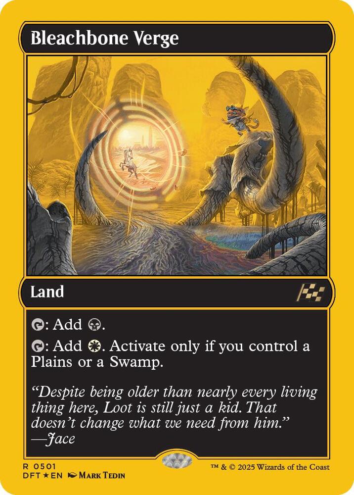 FIRST-PLACE FOIL Bleachbone Verge - #501 Rare Aetherdrift