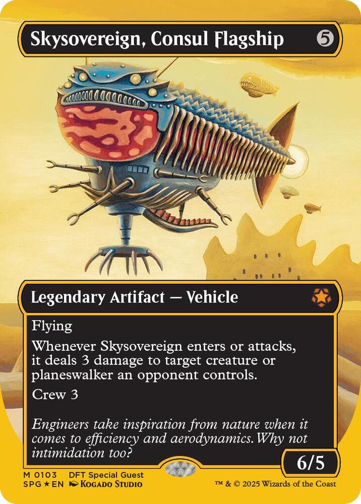 FIRST PLACE FOIL Skysovereign, Consul Flagship - #103 - Aetherdrift Special Guests