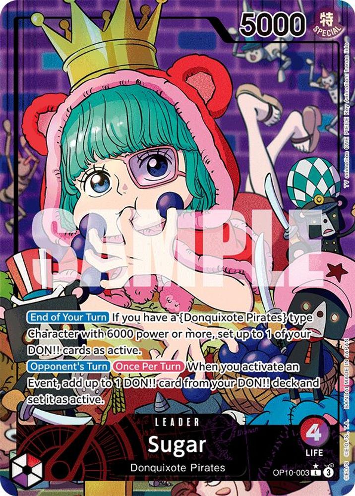 [ALTERNATE ART] Sugar (003) (Parallel)  (OP10-003) L★ - One Piece Royal Blood
