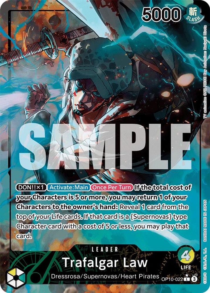 [ALTERNATE ART] Trafalgar Law (022) (Parallel)  (OP10-022) L★ - One Piece Royal Blood