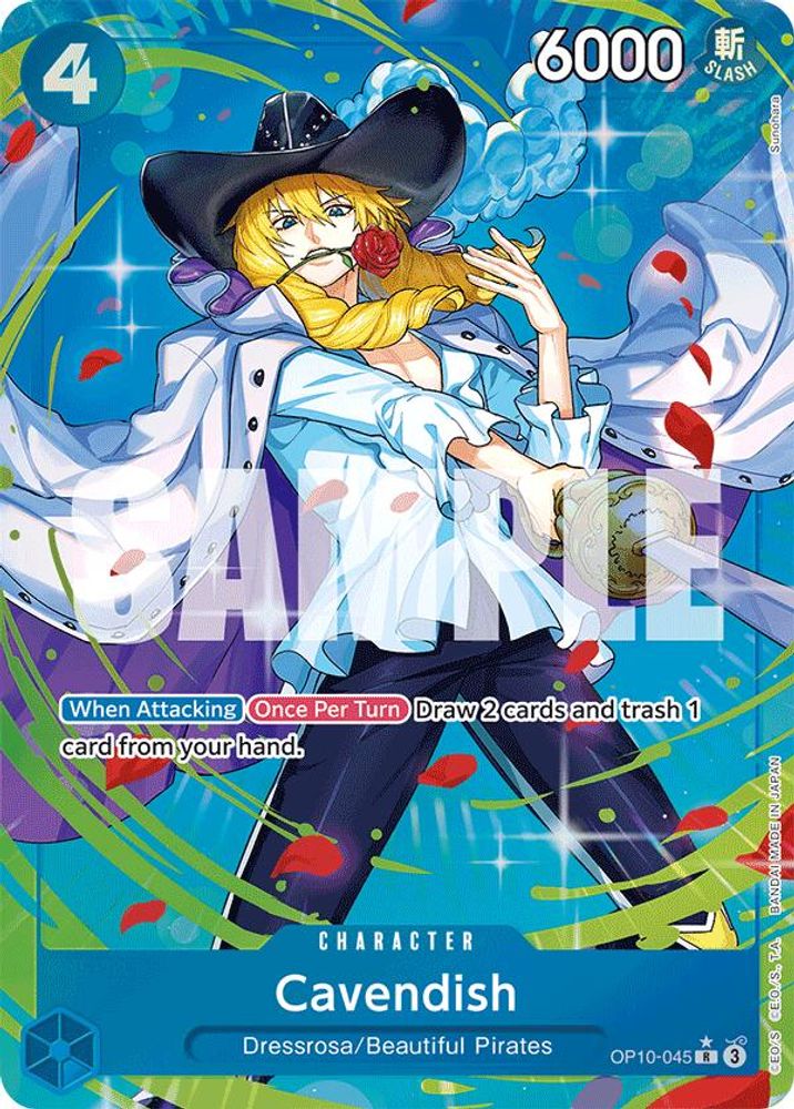 [ALTERNATE ART] Cavendish (045) (Parallel)  (OP10-045) R★ - One Piece Royal Blood