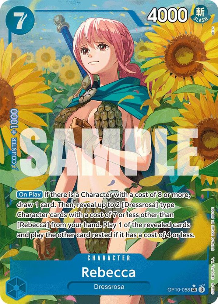[ALTERNATE ART] Rebecca (Parallel)  (OP10-058) SR★ - One Piece Royal Blood