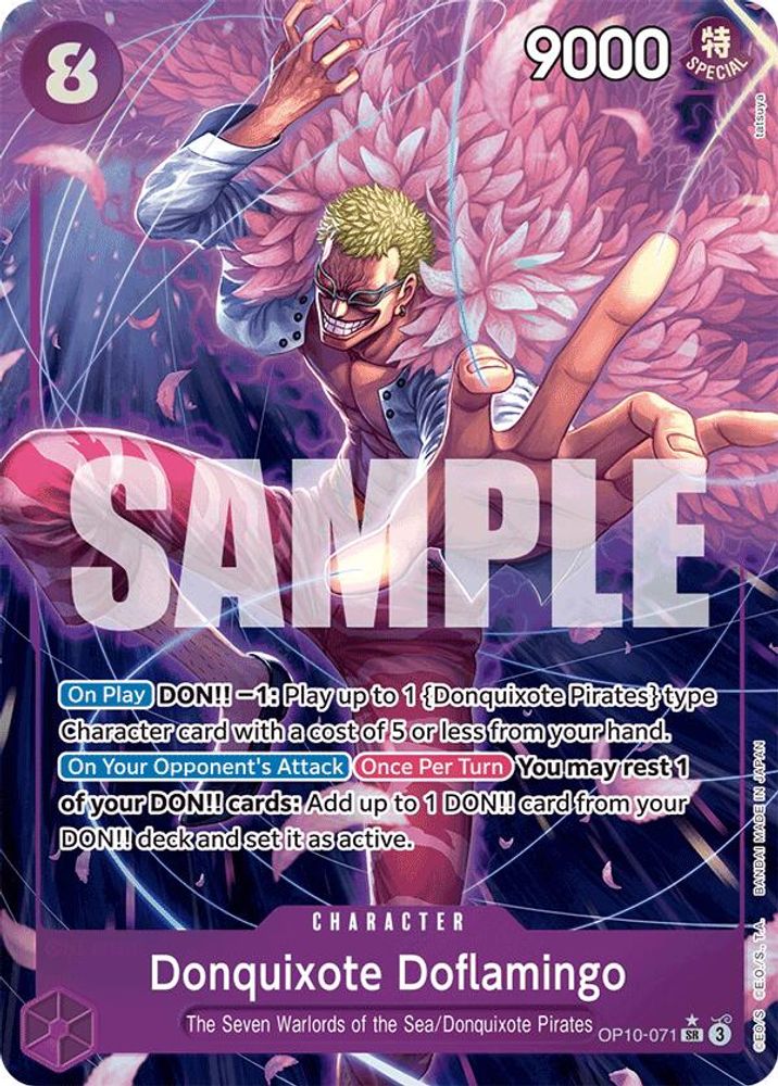 [ALTERNATE ART] Donquixote Doflamingo (Parallel)  (OP10-071) SR★ - One Piece Royal Blood