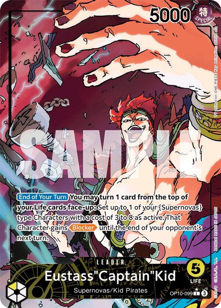 [ALTERNATE ART] Eustass"Captain"Kid (099) (Parallel)  (OP10-099) L★ - One Piece Royal Blood
