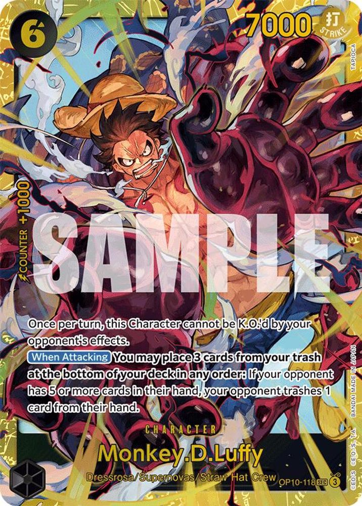 Monkey.D.Luffy (118) (OP10-118) Secret Rare - One Piece Royal Blood