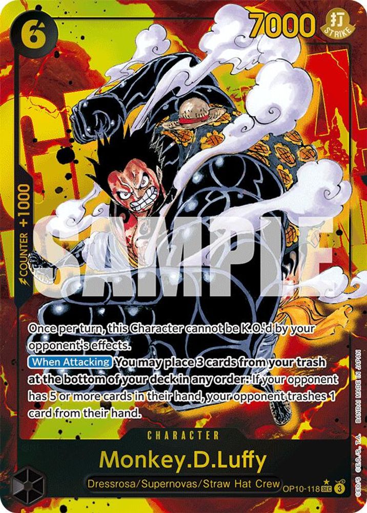 [ALTERNATE ART] Monkey.D.Luffy (118) (Parallel)  (OP10-118) SEC★ - One Piece Royal Blood