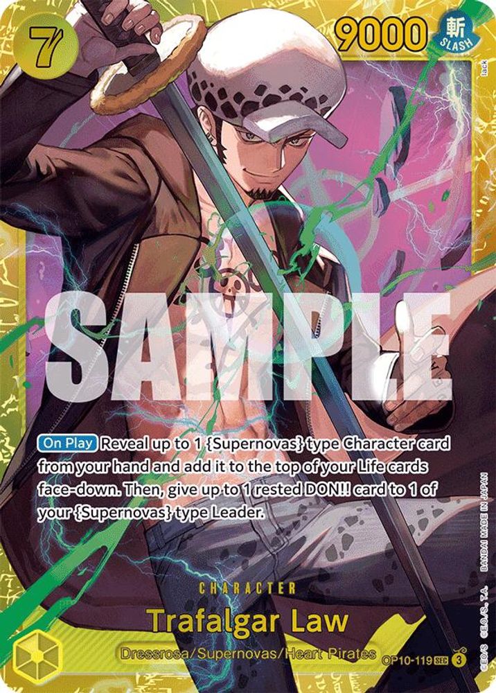Trafalgar Law (119) (OP10-119) Secret Rare - One Piece Royal Blood