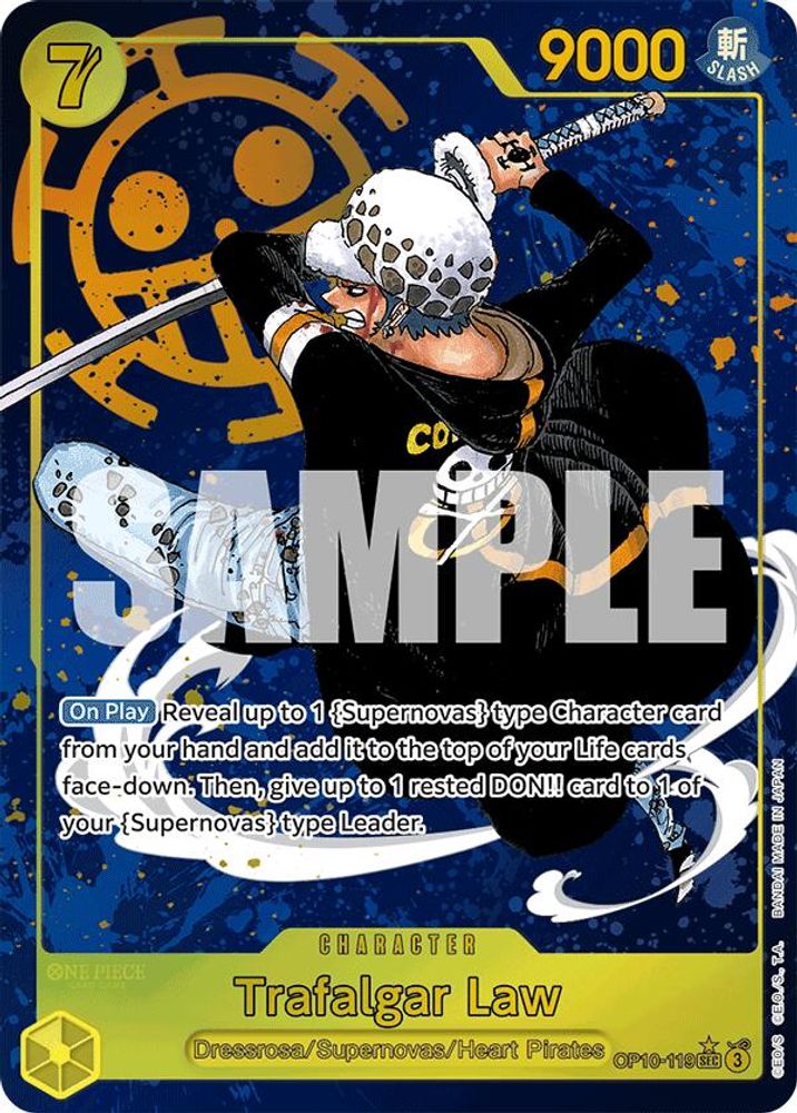 [ALTERNATE ART] Trafalgar Law (119) (Parallel)  (OP10-119) SEC★ - One Piece Royal Blood