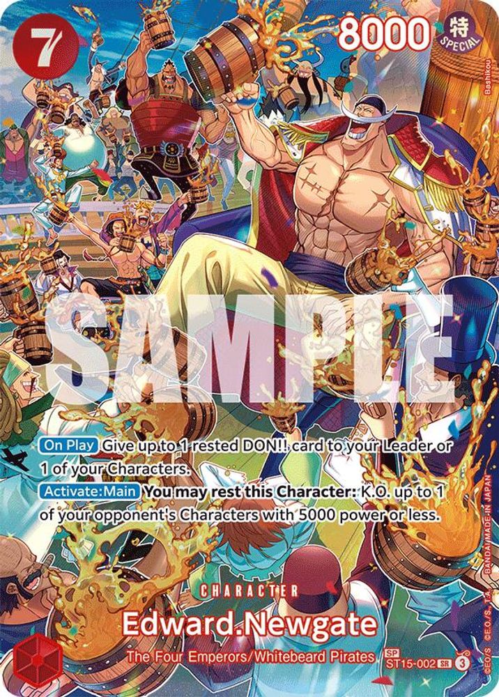 Edward.Newgate (SP) (ST15-002) Super Rare - One Piece Royal Blood