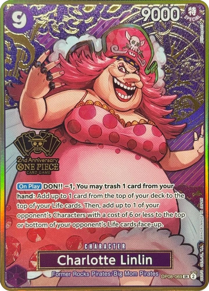 Charlotte Linlin - OP08-069 - One Piece Japanese Version 2nd Anniversary Set Promo
