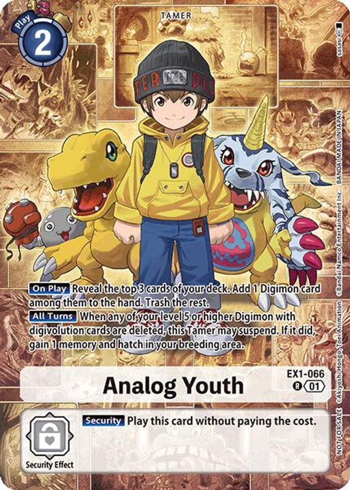 Analog Youth (Limited Card Pack) (EX1-066) R - Digimon World Convergence