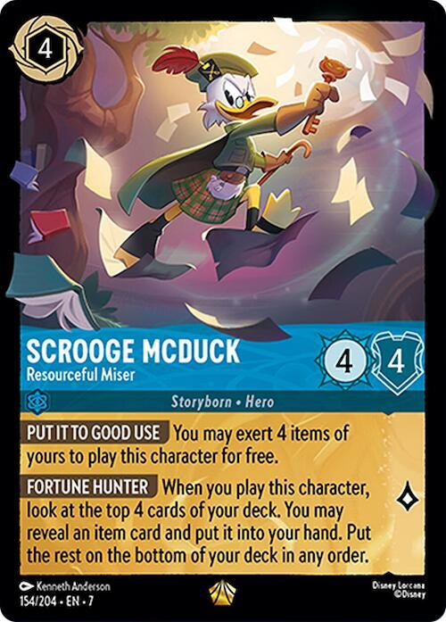 Scrooge McDuck - Resourceful MIser - 154/204 - Legendary - Lorcana Archazia's Island