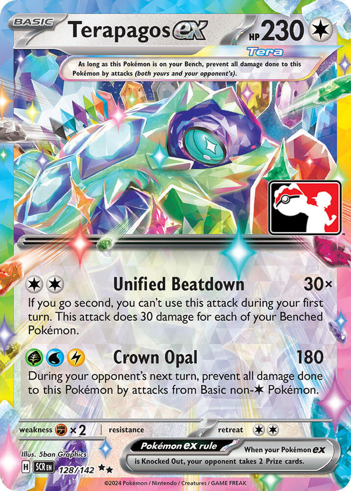 Terapagos ex - 128/142 - Pokemon Play! Prize Pack Series 6 Promo