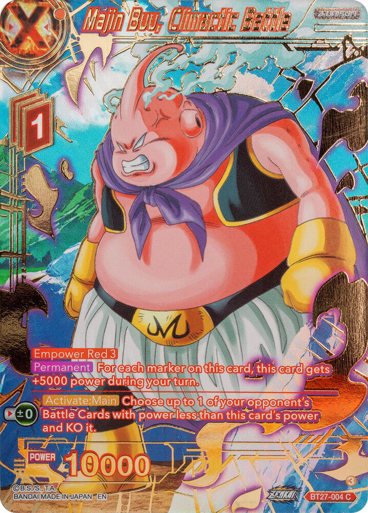 GOLD STAMPED Majin Buu, Climactic Battle - BT27-004 - C - History of Z