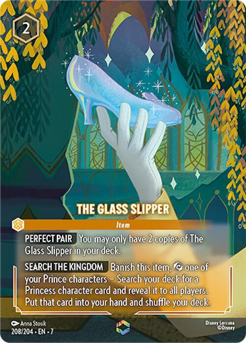 ENCHANTED The Glass Slipper - 208/204 - Enchanted - Lorcana Archazia's Island