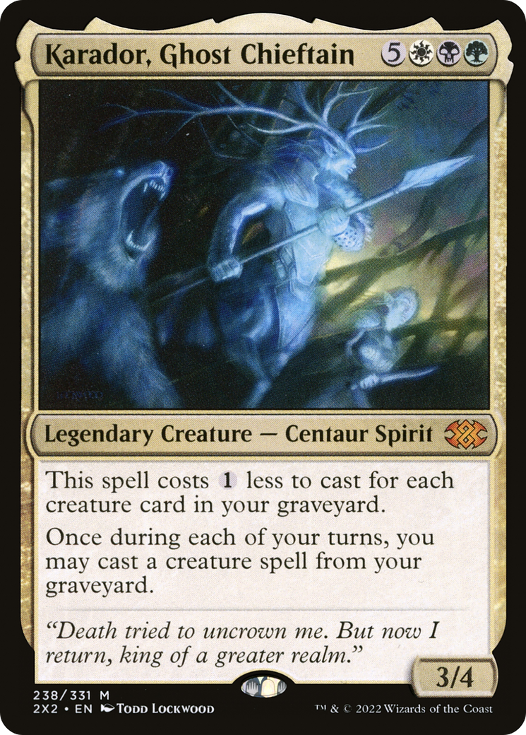 [FOIL] Karador, Ghost Chieftain #238 - MYTHIC 2X2 - Double Masters 2022
