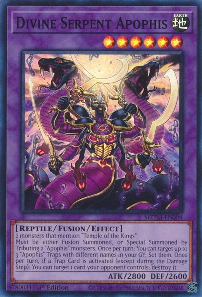 Divine Serpent Apophis - (MZTM-EN004) - Super Rare 1st Edition