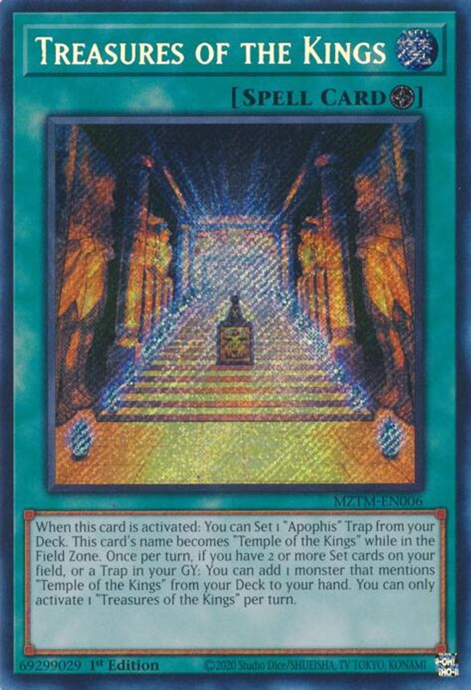 Treasures of the Kings - (MZTM-EN006) - Secret Rare 1st Edition