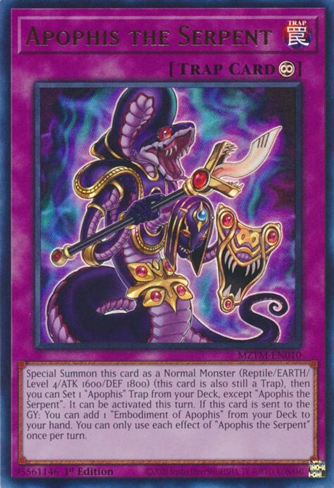 Apophis the Serpent - (MZTM-EN010) - Ultra Rare 1st Edition