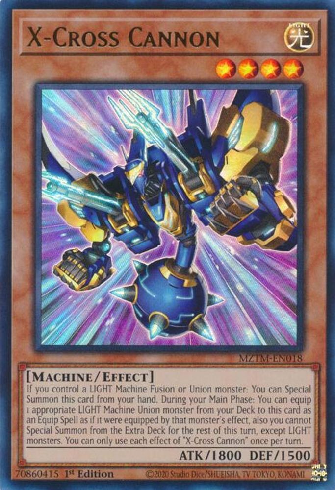 X-Cross Cannon - (MZTM-EN018) - Ultra Rare 1st Edition