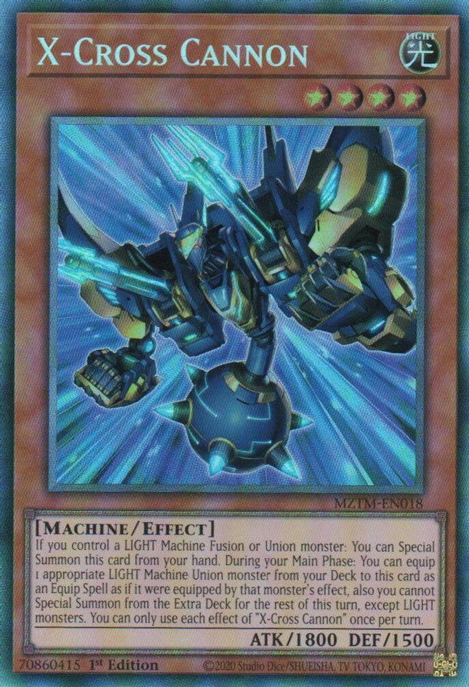 [COLLECTOR RARE] X-Cross Cannon (CR) - (MZTM-EN018) - 1st Edition