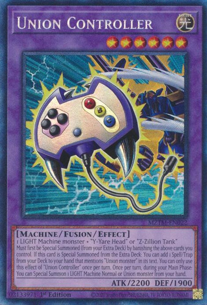 [COLLECTOR RARE] Union Controller (CR) - (MZTM-EN022) - 1st Edition