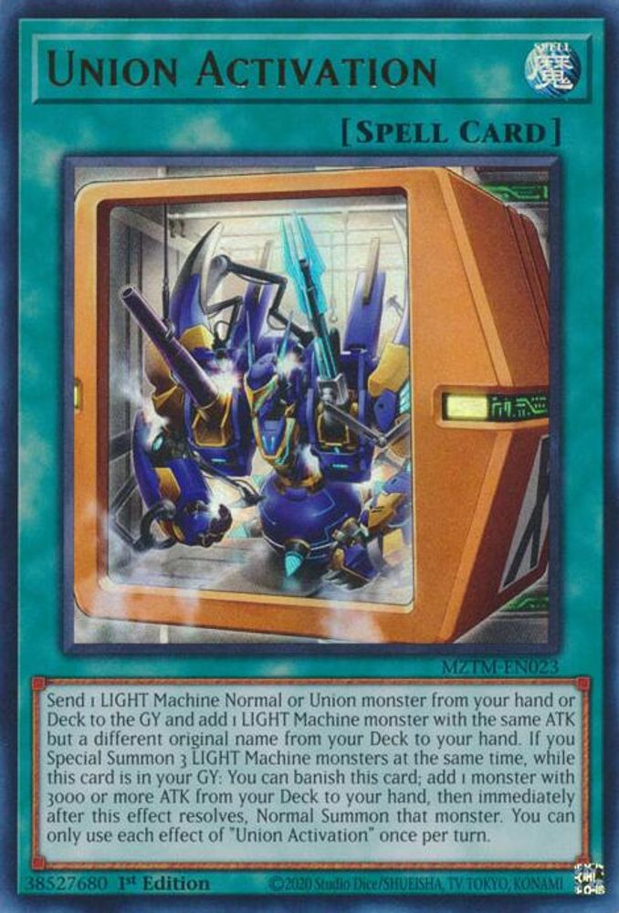 Union Activation - (MZTM-EN023) - Ultra Rare 1st Edition