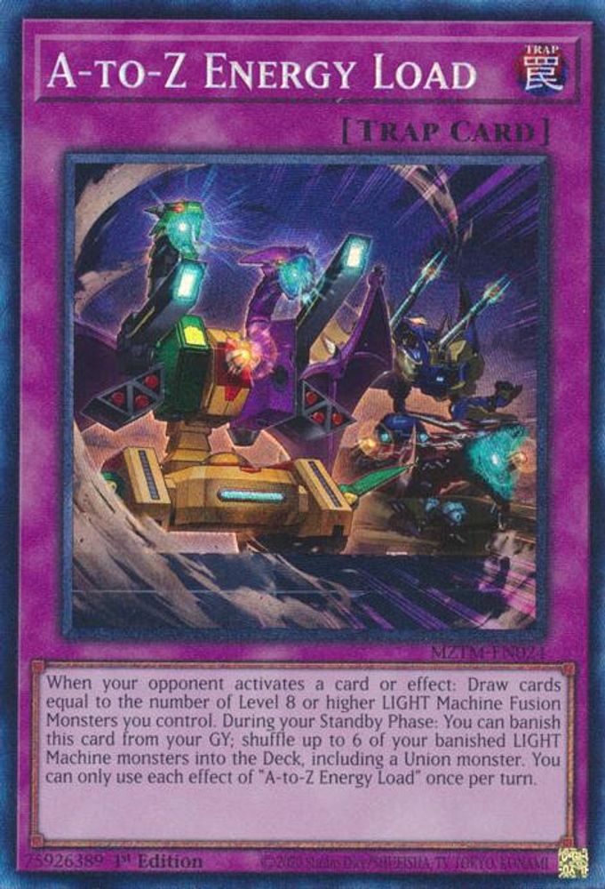 [COLLECTOR RARE] A-to-Z Energy Load (CR) - (MZTM-EN024) - 1st Edition