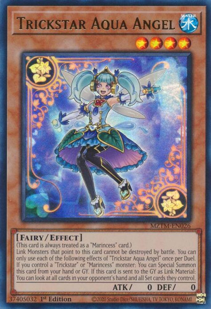 Trickstar Aqua Angel - (MZTM-EN026) - Ultra Rare 1st Edition