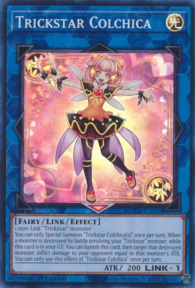 Trickstar Colchica - (MZTM-EN028) - Super Rare 1st Edition
