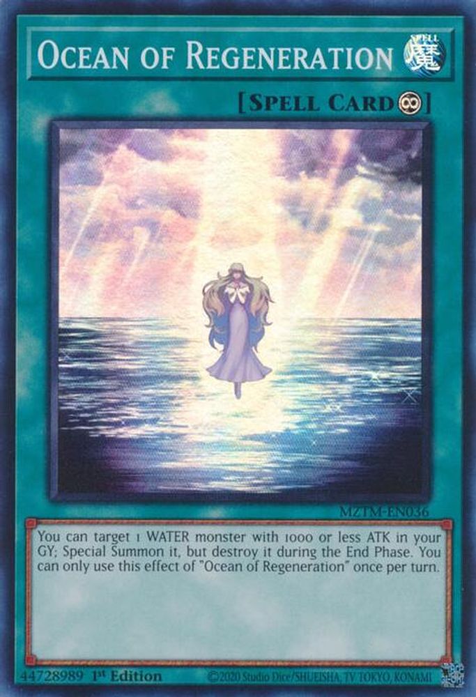Ocean of Regeneration - (MZTM-EN036) - Super Rare 1st Edition
