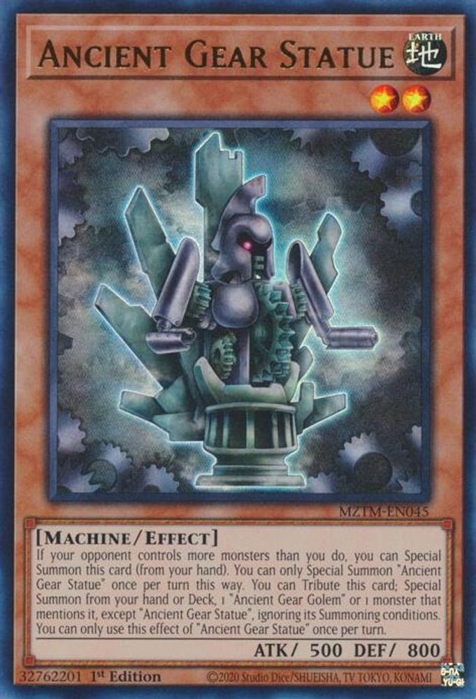 Ancient Gear Statue - (MZTM-EN045) - Ultra Rare 1st Edition