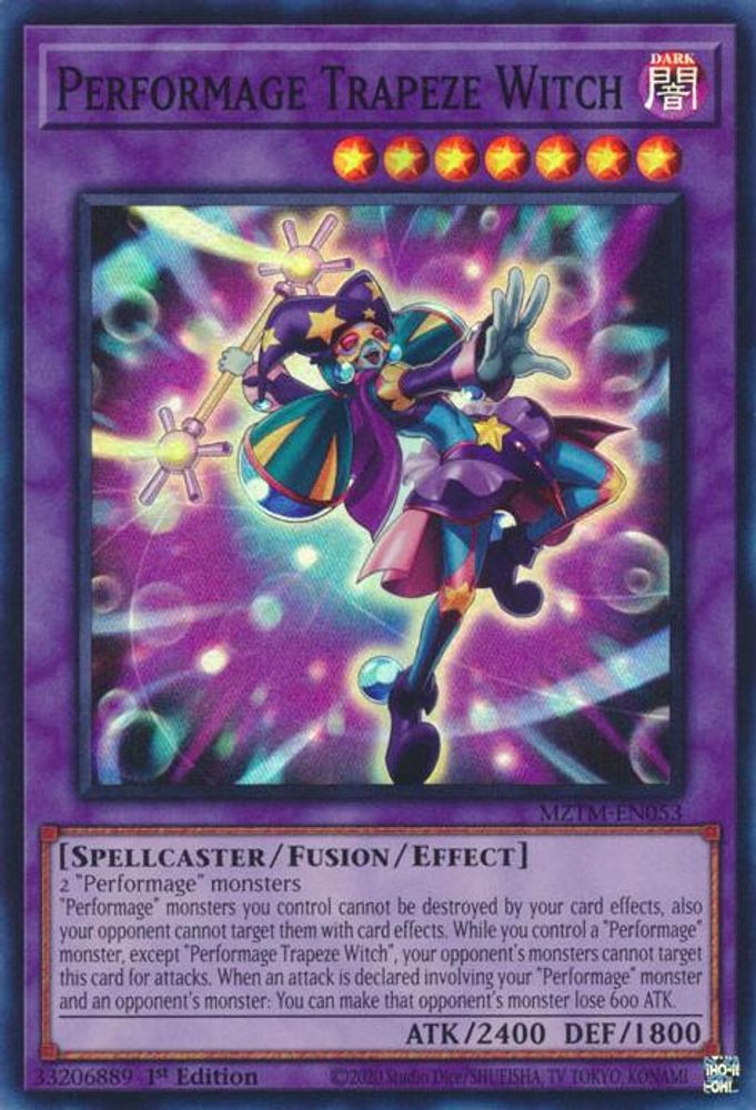Performage Trapeze Witch - (MZTM-EN053) - Super Rare 1st Edition