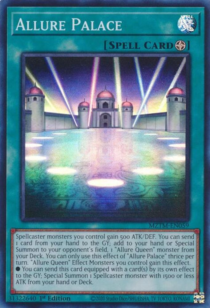 Allure Palace - (MZTM-EN059) - Super Rare 1st Edition